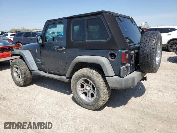 2007 Jeep Wrangler X with VIN 1J4FA24117L202063, listed as a Copart auction lot 54348275 with 124,278 mi miles and Clean title. Bid and sale history available at DreamBid. Image 2.