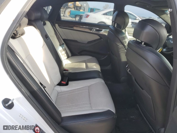 2018 Genesis G80 3.3T Sport with VIN KMHGN4JB1JU233446, listed as a Copart auction lot 44555625 with 89,291 mi miles and Salvage Title. Bid and sale history available at carsss.com. Image 10.