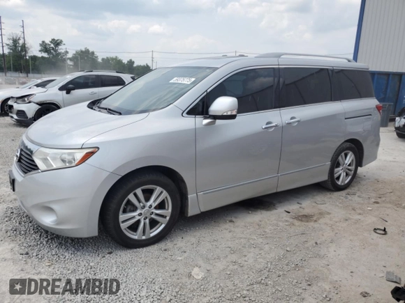 2014 Nissan Quest S z VIN JN8AE2KP5E9102719, wystawiony jako Copart lot #59375775 z przebiegiem 127 220 mil mil oraz Szkoda całkowita • Salvage title. Historia ofert i sprzedaży dostępna na DreamBid. Obrazek 1.