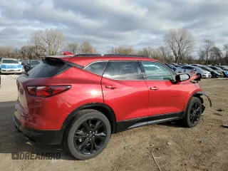 2021 Chevrolet Blazer RS with VIN 3GNKBKRS8MS554301, listed as a Copart auction lot 51752175 with 60,475 mi miles and Salvage title. Bid and sale history available at DreamBid. Image 3.