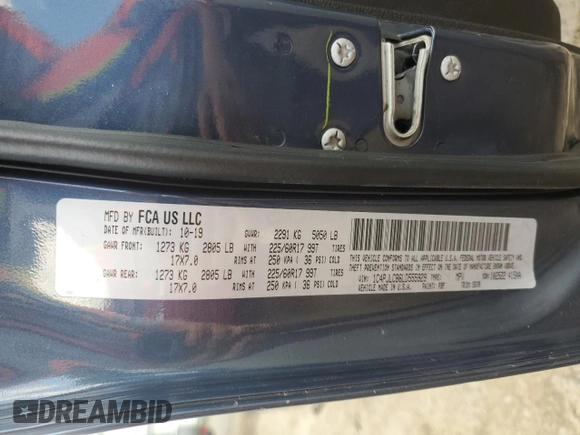 2020 Jeep Cherokee Latitude z VIN 1C4PJLCB6LD555929, wystawiony jako Copart lot #58735125 z przebiegiem 102 759 mil mil oraz Szkoda całkowita • Salvage title. Historia ofert i sprzedaży dostępna na DreamBid. Obrazek 13.
