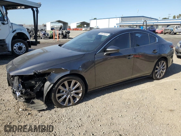 2019 Mazda 3 w/Select with VIN JM1BPACL8K1111585, listed as a Copart auction lot 83870024 with 83,384 mi miles and Salvage Title. Bid and sale history available at carsss.com. Image 1.