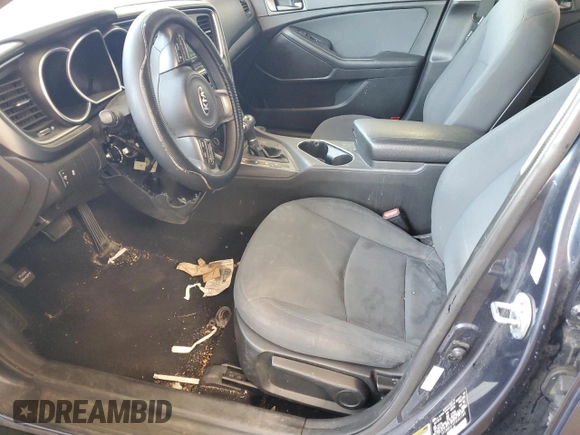 2015 Kia Optima LX with VIN 5XXGM4A7XFG481386, listed as a Copart auction lot 52100085 with 114,014 mi miles and Clean Title. Bid and sale history available at carsss.com. Image 7.