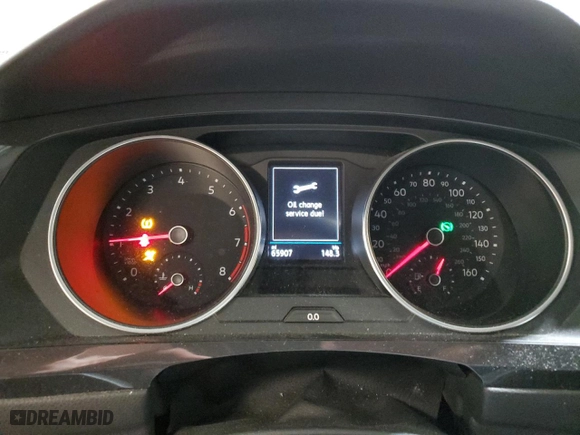 2019 Volkswagen Tiguan SE with VIN 3VV2B7AX0KM051331, listed as a Copart auction lot 52561285 with 65,907 mi miles and Salvage Title. Bid and sale history available at carsss.com. Image 9.