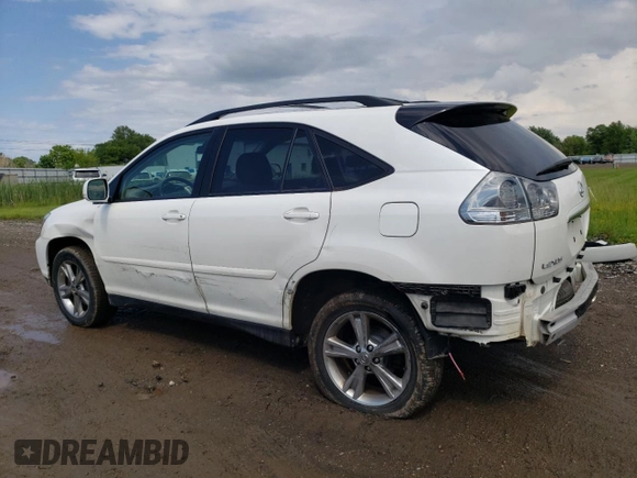 2006 Lexus RX 400h with VIN JTJHW31UX60023361, listed as a Copart auction lot 60489355 with 112,087 mi miles and Salvage title. Bid and sale history available at DreamBid. Image 2.