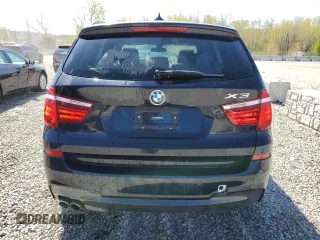 2017 BMW X3 xDrive28i with VIN 5UXWX9C35H0W70119, listed as a Copart auction lot 52718705 with 70,277 mi miles and Salvage Title. Bid and sale history available at DreamBid. Image 6.