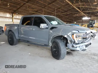 2021 Ford F-150 Raptor with VIN 1FTFW1RG2MFC58232, listed as a Copart auction lot 42979795 with 56,832 mi miles and Salvage Title. Bid and sale history available at carsss.com. Image 4.