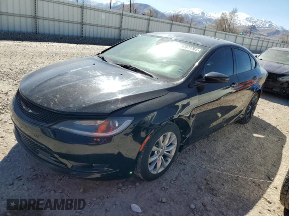 2015 Chrysler 200 S with VIN 1C3CCCBG0FN599451, listed as a Copart auction lot 50691965 with 165,464 mi miles and Salvage Title. Bid and sale history available at DreamBid. Image 1.
