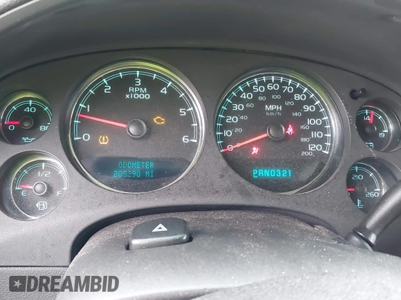 2008 Chevrolet Tahoe LTZ with VIN 1GNFK13088J203852, listed as a IAAI auction lot 41912285 with 205,290 mi miles and . Bid and sale history available at DreamBid. Image 7.