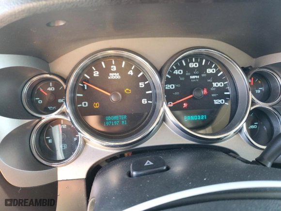 2008 Chevrolet Silverado 1500 LTZ with VIN 3GCEK13J58G296862, listed as a Copart auction lot 51305105 with 197,197 mi miles and Clean Title. Bid and sale history available at carsss.com. Image 9.