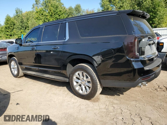 2023 GMC Yukon XL Denali with VIN 1GKS2JKL8PR328342, listed as a Copart auction lot 63427453 with 6,753 mi miles and Salvage Title. Bid and sale history available at carsss.com. Image 2.