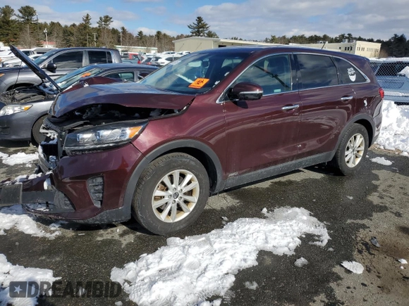 2019 Kia Sorento LX with VIN 5XYPGDA34KG545884, listed as a Copart auction lot 44415245 with 200,866 mi miles and Salvage Title. Bid and sale history available at carsss.com. Image 1.