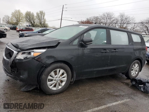 2016 Kia Sedona L with VIN KNDMA5C15G6149995, listed as a Copart auction lot 51649065 with 115,716 mi miles and Salvage Title. Bid and sale history available at carsss.com. Image 1.