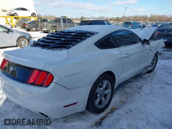 2016 Ford Mustang V6 with VIN 1FA6P8AM6G5228707, listed as a IAAI auction lot 41322180 with Not Provided miles and . Bid and sale history available at carsss.com. Image 4.
