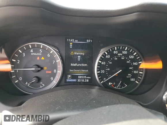 2020 Infiniti Q60 Luxe with VIN JN1EV7EK0LM341036, listed as a Copart auction lot 82596184 with 88,535 mi miles and Salvage Title. Bid and sale history available at carsss.com. Image 9.
