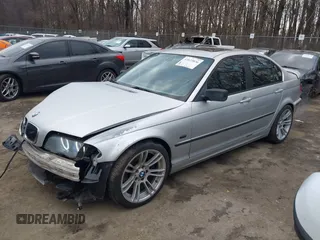 2001 BMW 3 Series 330i with VIN WBAAV53421JS90915, listed as a IAAI auction lot 41633836 with 215,109 mi miles. Bid and sale history available at carsss.com. Image 2.