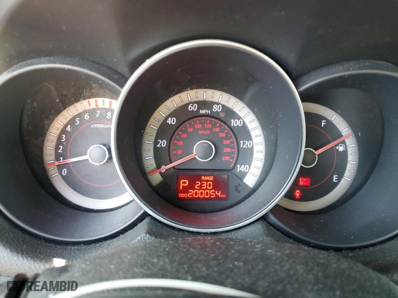 2012 Kia Forte EX with VIN KNAFU4A20C5474623, listed as a Copart auction lot 44301395 with 200,054 mi miles and Non Repairable. Bid and sale history available at carsss.com. Image 9.