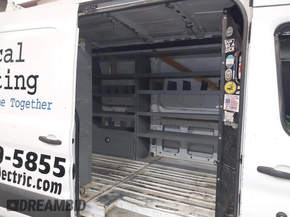 2016 Ford Transit Cargo with VIN 1FTYR1CM2GKA12288, listed as a IAAI auction lot 41752611 with 238,715 mi miles and . Bid and sale history available at DreamBid. Image 8.