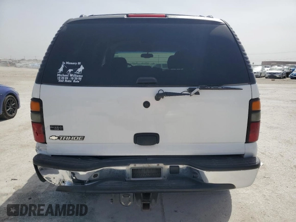 2006 Chevrolet Tahoe Z71 with VIN 1GNEK13T06R108254, listed as a Copart auction lot 48224895 with 190,605 mi miles and Salvage Title. Bid and sale history available at carsss.com. Image 6.
