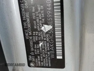 2011 BMW 3 Series 335is with VIN WBAKG1C50BE599440, listed as a Copart auction lot 83095394 with 114,470 mi miles and Salvage Title. Bid and sale history available at carsss.com. Image 12.