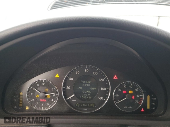 2008 Mercedes-Benz CLK 350 with VIN WDBTK56F28F250346, listed as a Copart auction lot 82059404 with 124,621 mi miles and Clean title. Bid and sale history available at DreamBid. Image 9.