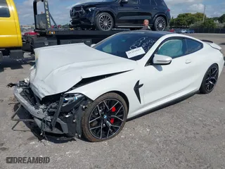 2022 BMW M8 Competition with VIN WBSAE0C02NCH10522, listed as a IAAI auction lot 41321013 with 44,389 mi miles. Bid and sale history available at carsss.com. Image 2.