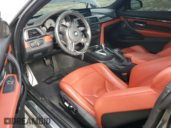 2016 BMW M4 with VIN WBS3R9C54GK338670, listed as a Copart auction lot 82713254 with 36,133 mi miles and Salvage title. Bid and sale history available at DreamBid. Image 8.