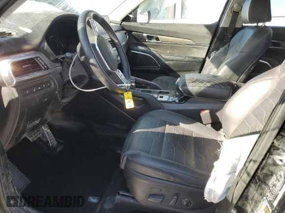 2022 Kia Telluride SX with VIN 5XYP5DHC9NG281139, listed as a Copart auction lot 46356935 with 39,593 mi miles and Salvage Title. Bid and sale history available at carsss.com. Image 7.