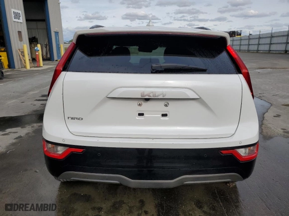 2023 Kia Niro EV Wind with VIN KNDCR3L1XP5026045, listed as a Copart auction lot 52244375 with 47,513 mi miles and Salvage Title. Bid and sale history available at carsss.com. Image 6.