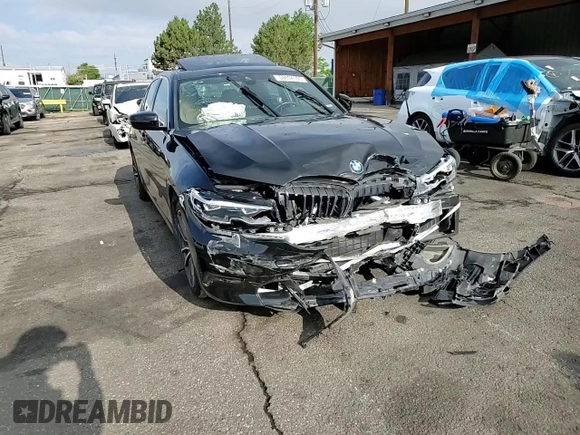 2020 BMW 3 Series 330i xDrive with VIN 3MW5R7J07L8B35275, listed as a Copart auction lot 59894105 with 28,310 mi miles and Salvage title. Bid and sale history available at DreamBid. Image 10.