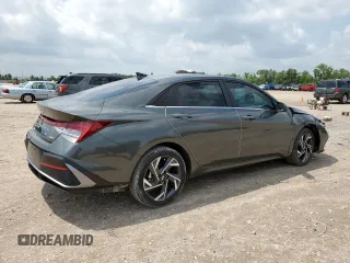 2024 Hyundai Elantra Limited with VIN KMHLP4DG8RU818133, listed as a Copart auction lot 54598175 with 13,647 mi miles and Salvage Title. Bid and sale history available at DreamBid. Image 3.