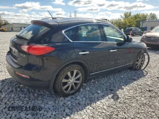 2012 Infiniti EX Journey with VIN JN1AJ0HRXCM452056, listed as a Copart auction lot 75519524 with 92,030 mi miles and Salvage Title. Bid and sale history available at carsss.com. Image 3.