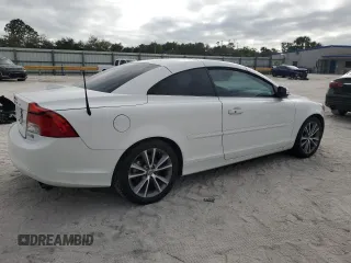 2012 Volvo C70 T5 with VIN YV1672MC4CJ130555, listed as a Copart auction lot 41596305 with 69,369 mi miles and Salvage Title. Bid and sale history available at carsss.com. Image 3.