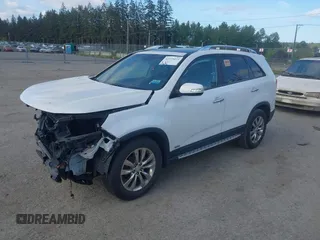2011 Kia Sorento EX with VIN 5XYKUDA22BG178350, listed as a IAAI auction lot 42225234 with 107,674 mi miles and . Bid and sale history available at DreamBid. Image 2.
