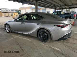 2021 Lexus IS with VIN JTHCA1D21M5115872, listed as a Copart auction lot 49618245 with 33,417 mi miles and Salvage Title. Bid and sale history available at carsss.com. Image 2.