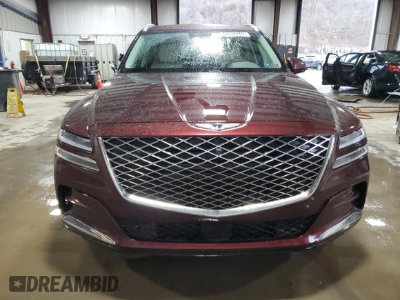 2021 Genesis GV80 with VIN KMUHBDSB4MU035199, listed as a Copart auction lot 45093945 with 49,434 mi miles and Clean Title. Bid and sale history available at carsss.com. Image 5.