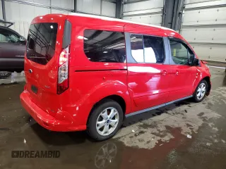 2016 Ford Transit Connect XLT with VIN NM0GE9F7XG1238027, listed as a Copart auction lot 58196335 with 137,144 mi miles and Salvage title. Bid and sale history available at DreamBid. Image 3.