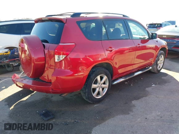 2008 Toyota RAV4 Ltd with VIN JTMZD31V086071330, listed as a IAAI auction lot 41655978 with 223,411 mi miles. Bid and sale history available at carsss.com. Image 4.