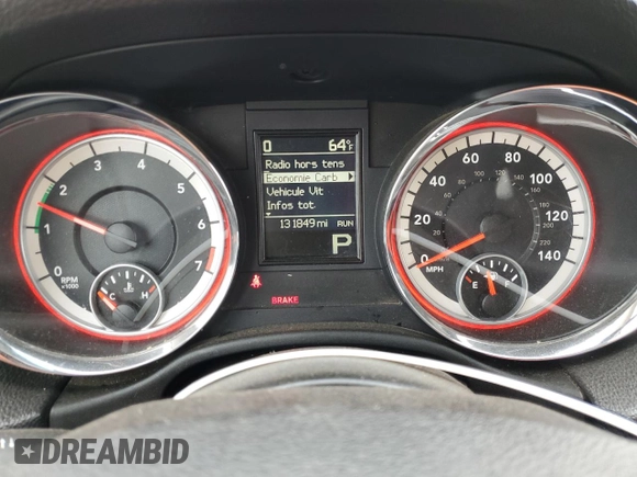 2012 Dodge Durango SXT with VIN 1C4RDHAG3CC146823, listed as a Copart auction lot 59989335 with 131,849 mi miles and Clean title. Bid and sale history available at DreamBid. Image 9.