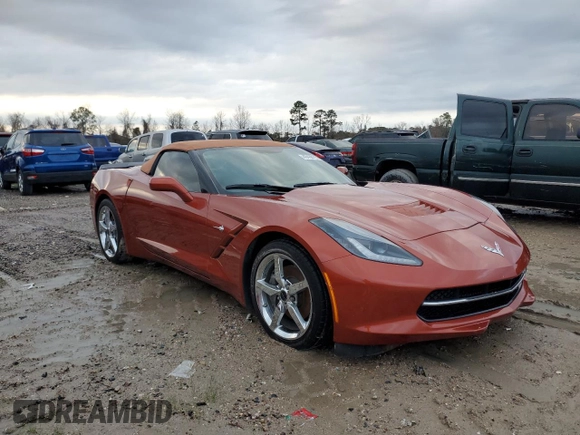 2015 Chevrolet Corvette 3LT with VIN 1G1YF3D73F5124116, listed as a Copart auction lot 43438115 with 0 mi miles and Non Repairable. Bid and sale history available at carsss.com. Image 4.