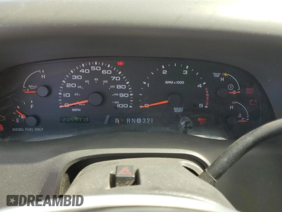 2004 Ford F-350 XL with VIN 1FTSW31P04EC44129, listed as a Copart auction lot 63519165 with 205,411 mi miles and Salvage title. Bid and sale history available at DreamBid. Image 9.