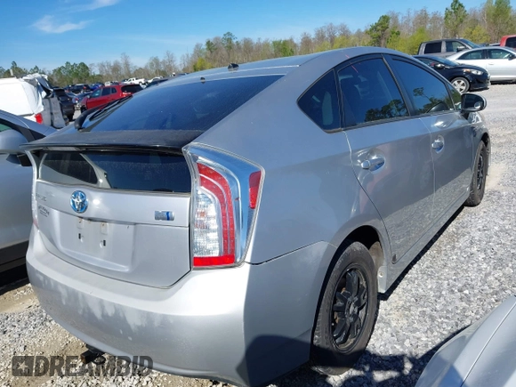 2013 Toyota Prius One with VIN JTDKN3DU6D0342003, listed as a IAAI auction lot 41819217 with 181,595 mi miles. Bid and sale history available at carsss.com. Image 4.