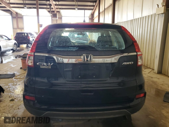 2015 Honda CR-V LX with VIN 5J6RM4H34FL098128, listed as a Copart auction lot 55335635 with 123,391 mi miles and Salvage Title. Bid and sale history available at DreamBid. Image 6.