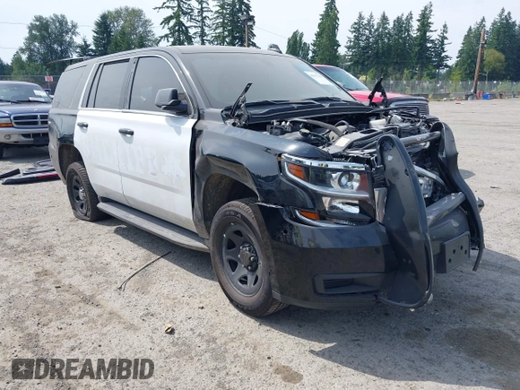 2019 Chevrolet Tahoe Commercial with VIN 1GNLCDEC3KR323012, listed as a IAAI auction lot 42517025 with 40,412 mi miles and . Bid and sale history available at DreamBid. Image 1.