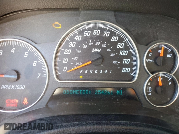2008 GMC Envoy Denali with VIN 1GKET63M582103790, listed as a Copart auction lot 42209395 with 254,261 mi miles and Salvage Title. Bid and sale history available at carsss.com. Image 9.