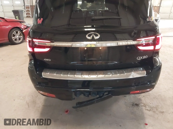 2021 Infiniti QX80 Luxe with VIN JN8AZ2AE8M9272267, listed as a IAAI auction lot 41408983 with 86,188 mi miles and . Bid and sale history available at DreamBid. Image 6.