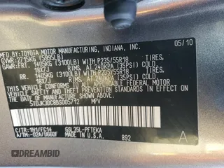 2011 Toyota Sienna LE with VIN 5TDJK3DC8BS005712, listed as a Copart auction lot 50637855 with 89,704 mi miles and Salvage Title. Bid and sale history available at carsss.com. Image 16.