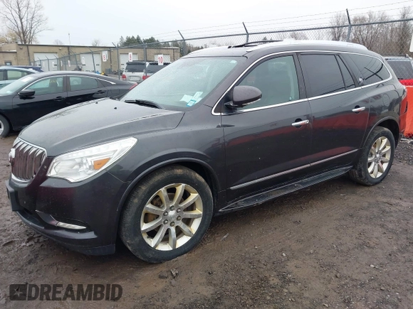 2014 Buick Enclave Premium with VIN 5GAKVCKD5EJ261834, listed as a IAAI auction lot 41983431 with 168,125 mi miles and . Bid and sale history available at DreamBid. Image 18.