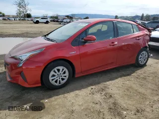 2016 Toyota Prius Two with VIN JTDKBRFU2G3511171, listed as a Copart auction lot 49984105 with 76,992 mi miles and Salvage Title. Bid and sale history available at carsss.com. Image 1.