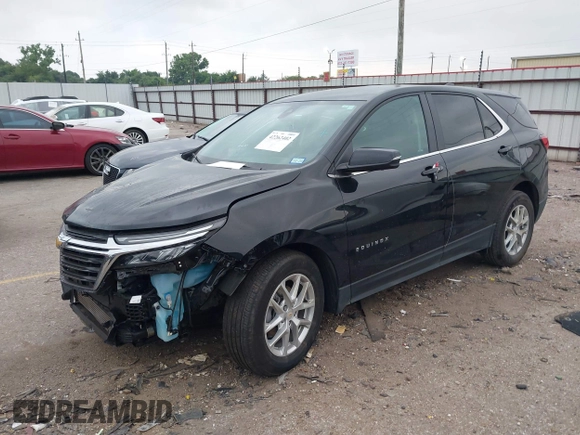 2024 Chevrolet Equinox LT with VIN 3GNAXKEG2RL201813, listed as a IAAI auction lot 42262402 with 21,804 mi miles and . Bid and sale history available at DreamBid. Image 2.